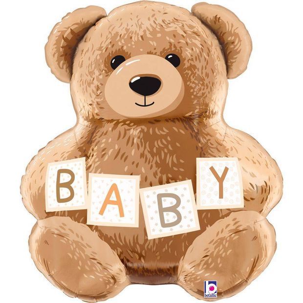 B Шар (24''/61 см) Фигура, Плюшевый мишка для малышa (БГ-)