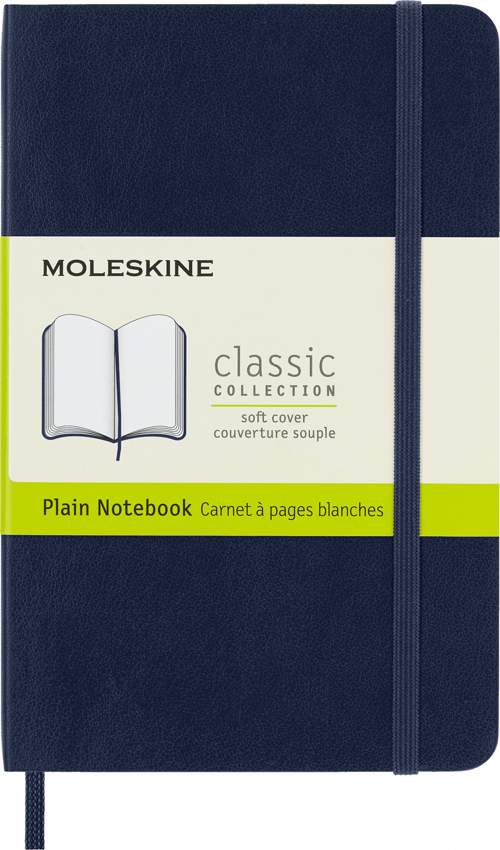 Блокнот Moleskine Classic Soft Pocket (QP613B20) 90x140мм 192стр. нелинованный мягкая обложка синий
