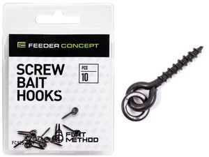 Flat Method SCREW BAIT HOOKS