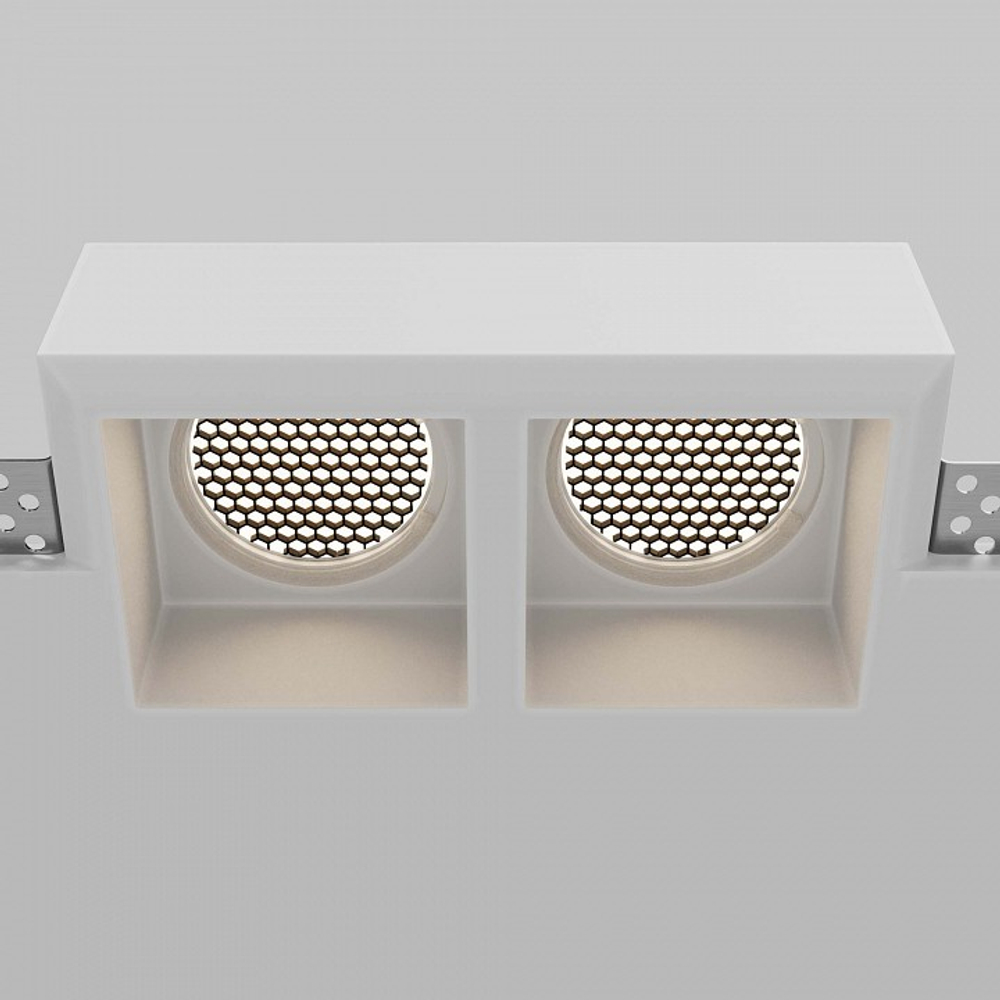 Встраиваемый светильник Maytoni Technical Gyps Modern DL131-GU10-02-W