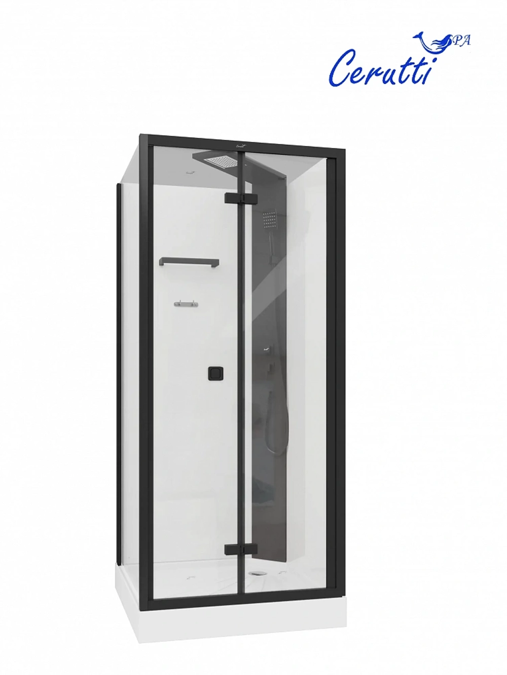 Душевая кабина Ceruttispa БЕЛЛА (BELLA) 90B (90x90x215-225)