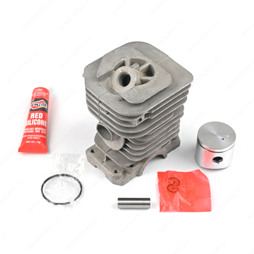 Поршневая группа б/п Husqvarna 137/142 (D:38-мм, 1-кольцо, герметик, Pro) [Winzor]