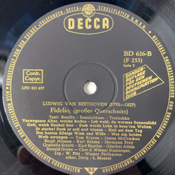 Винтажная виниловая пластинка LP Beethoven Бетховен, Wiener Philharmoniker, Chor Der Wiener Staatsoper, Lorin Maazel, Фиделио Fidelio Опера (Германия 1971)