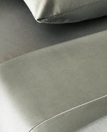 ZARA HOME (300 НИТЕЙ) ПРОСТЫНЯ ИЗ ХЛОПКА, СИНИЙ