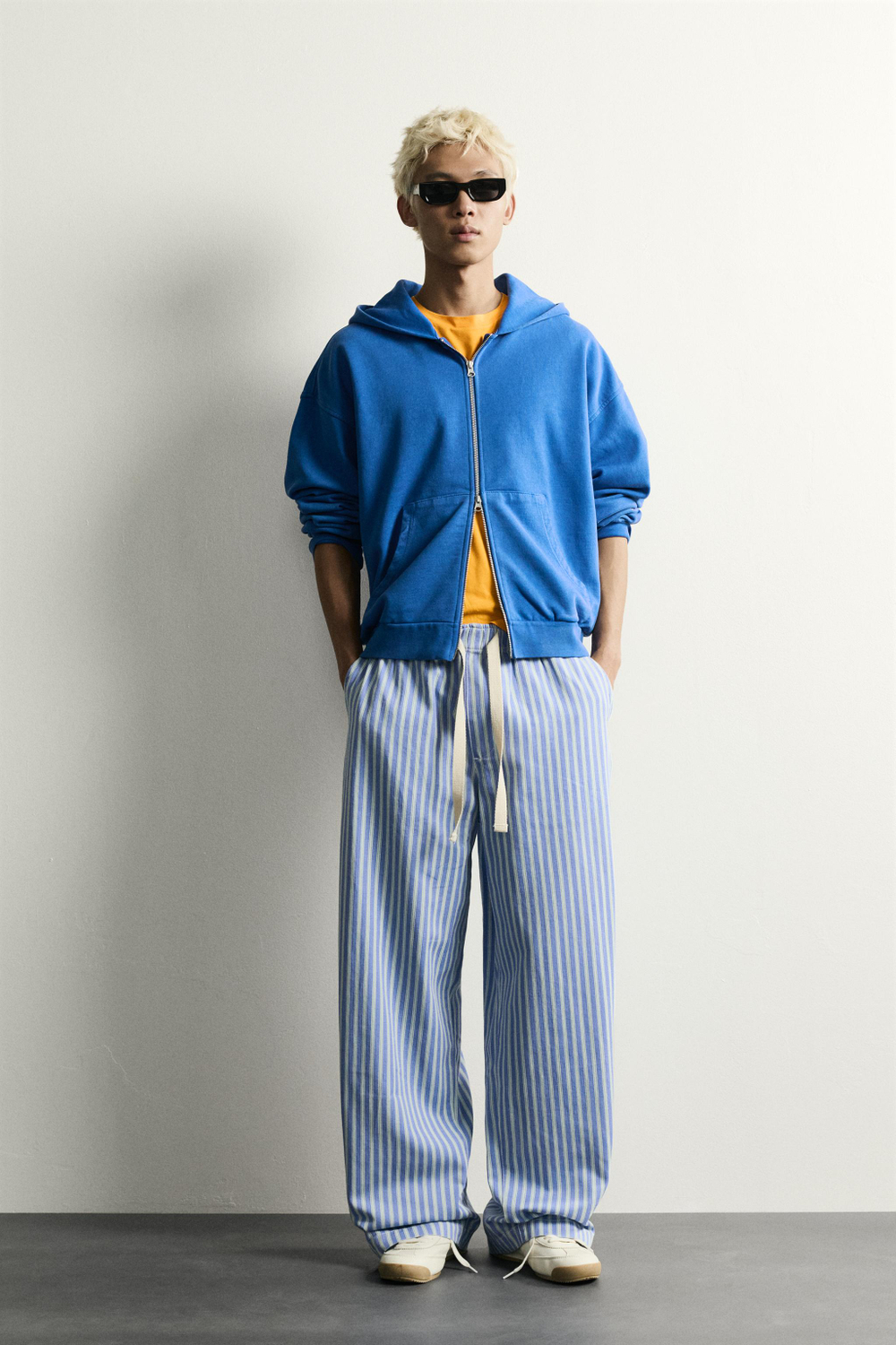 БРЮКИ BAGGY FIT В ПОЛОСКУ — ZARA · 6917/303