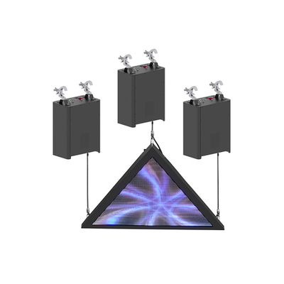Kinetic Triangle Screen 80 см — кинетический треугольный LED-экран P3.91 с тремя лебёдками