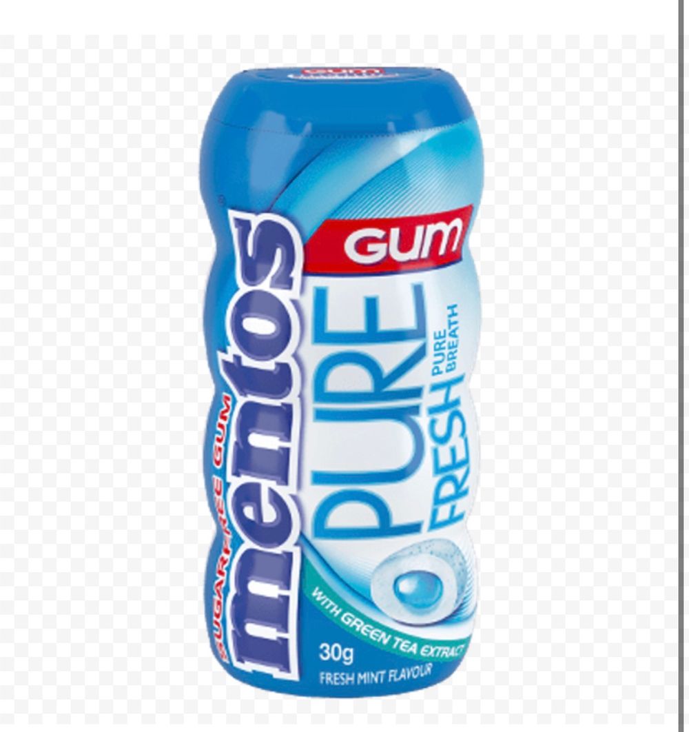 *Жев резинка Mentos 30гр Gum Fresh Mint (Свежая Мята) (10)*12 0977