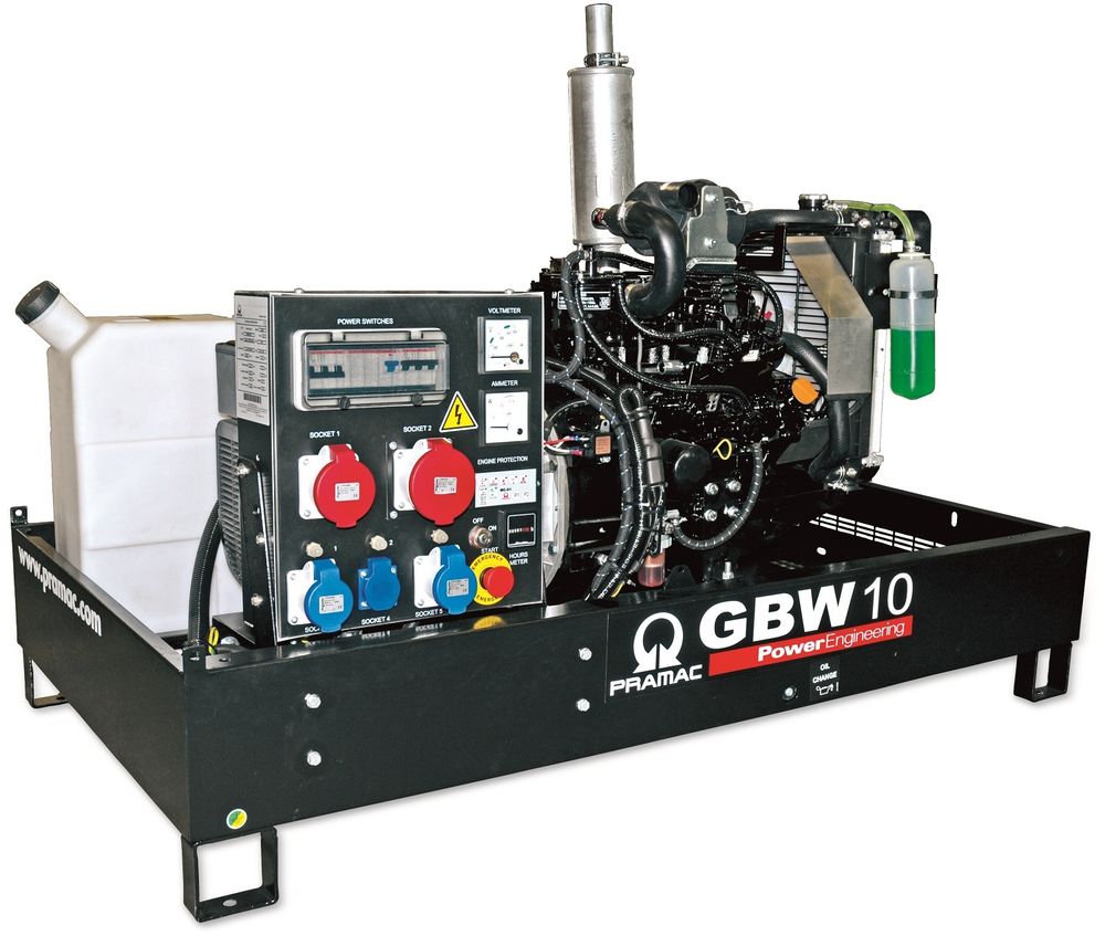 Дизельный генератор Pramac GBW 10 Y 1 фаза с АВР Дизельный генератор Pramac GBW 10 Y 1 фаза с АВР