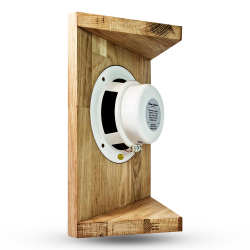 Влагостойкий динамик с декоративной дубовой сеткой SW 525 Wood - Corner, для бани и сауны
