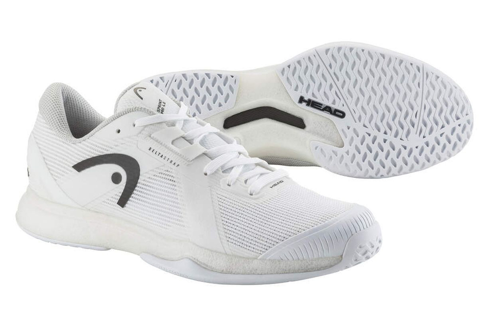 Мужские кроссовки теннисные Head Sprint Pro 4.0 Indoor - white/black