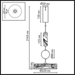 Подвесной светодиодный светильник Odeon Light RIVIERA 5450/32L