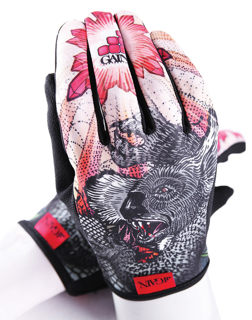 Перчатки с длин.пальц. КЕВЛАР elastic kevlar DROPBEAR RESISTANCE для BMX и других экстримальнх видов р-р.L оригинал. дизайн GAIN