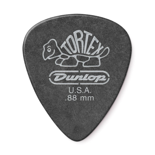 Dunlop 488P088 Tortex Pitch Black Standard 12Pack медиаторы, толщина 0.88 мм, 12 шт.