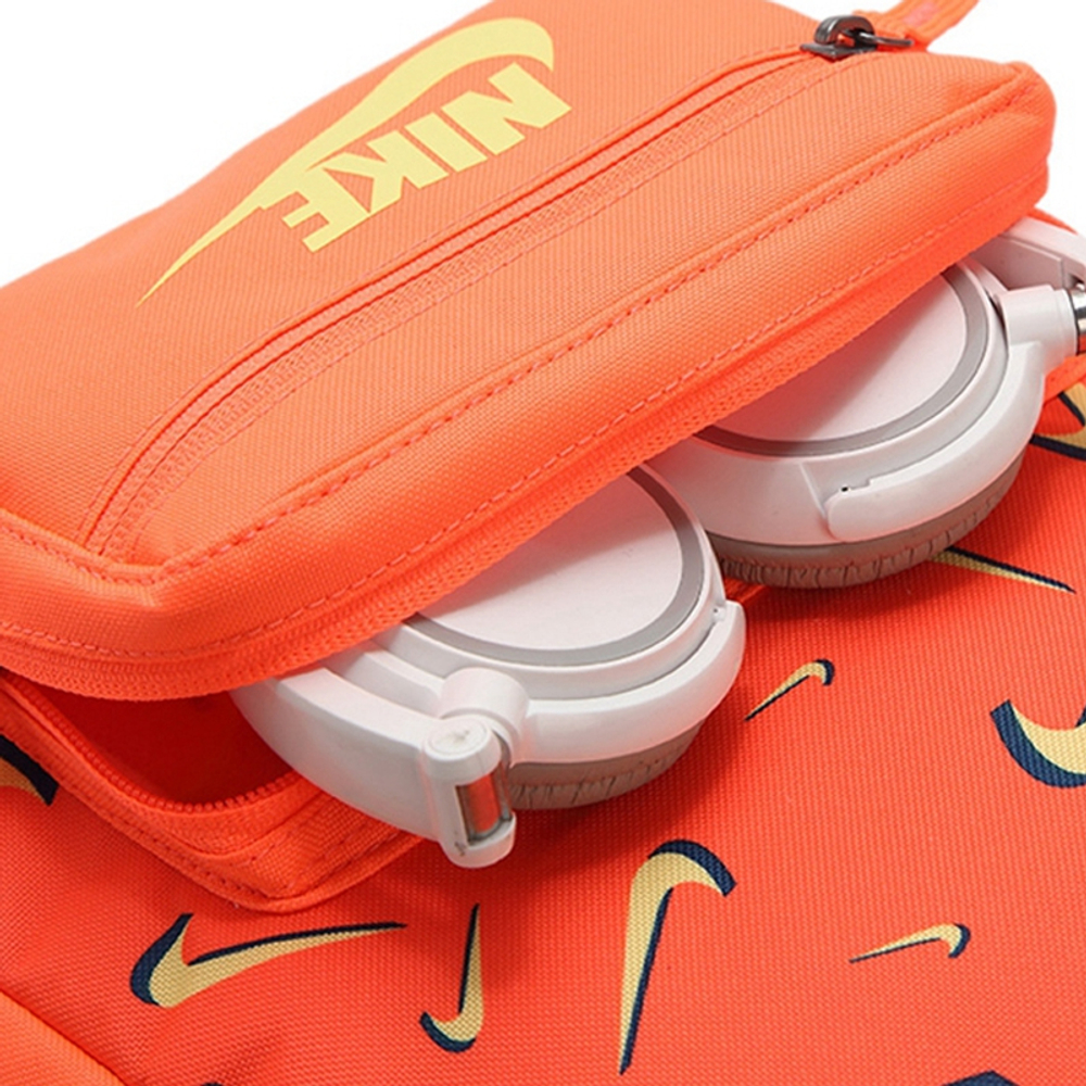 Nike Polyester Backpack Regular Men"s Orange