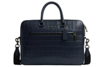 COACH ETHAN Cow Leather Shoulder Bag, Crossbody Bag, Handbag Large Men"s Midnight Marine Blue