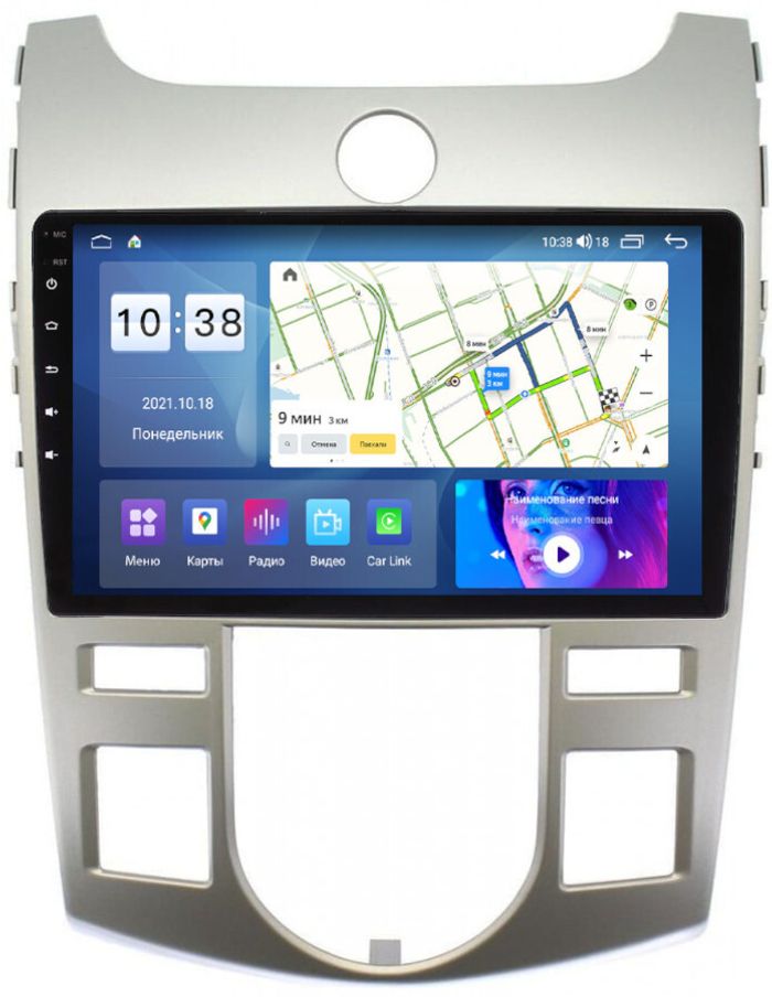 Магнитола для KIA Cerato 2 2008-2013 (климат) - Parafar PF279-climatXHD на Android 13, CarPlay, 4G SIM-слот