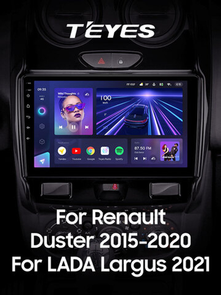 Teyes CC3 9"для Renault Duster, LADA Largus 2015-2021
