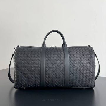 Дорожная сумка чёрная от Bottega Veneta Intrecciato BP5-749489
