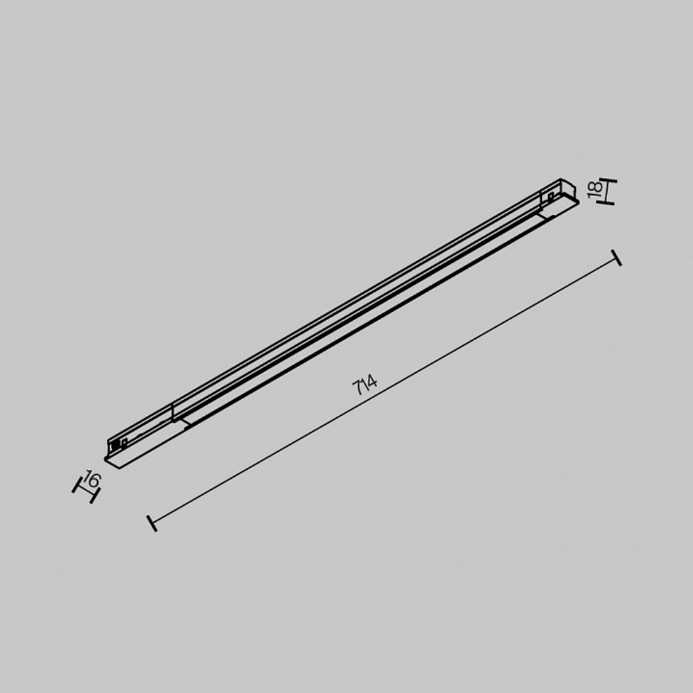 Накладной светильник Maytoni Technical Basis TR231-2-15W3K-B
