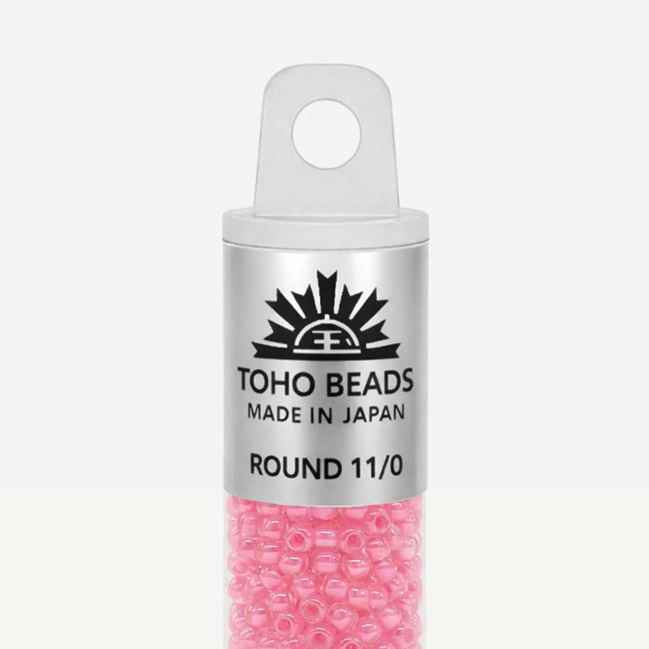 Японский бисер TOHO Round 11/0 (№987), окрашенный изнутри прозрачный