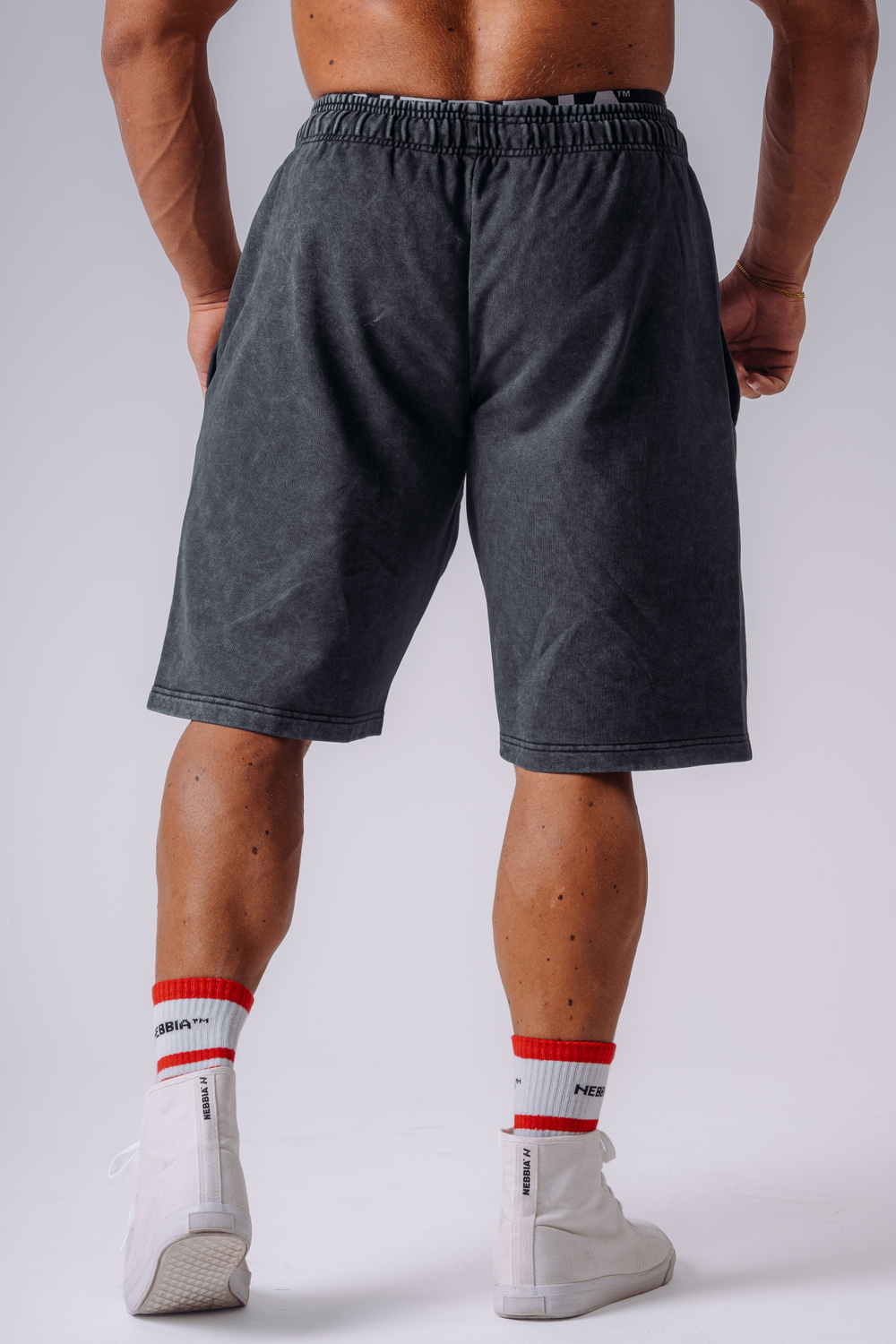 Шорты NEBBIA x Olympia Relaxed Sweat Shorts 950 Черные