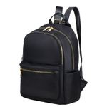 Рюкзак BRAUBERG PODIUM женский, 2 отделения, нейлон, черный, 35х29х15 см, 270813