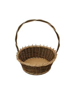 Корзина круглая подарочная арт. D340GR, диаметр 34 см