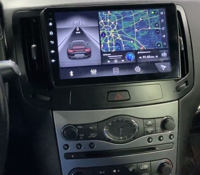 Магнитола для Infiniti G25, G35, G37, Nissan Skyline V36 2006-2013 (поддержка Bose) - Kuberg SF-9820 IPS, Android 10, 4G SIM-слот