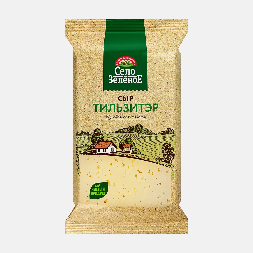 Сыр Село Зеленое Тильзитэр 50% 200г