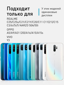 Защитное стекло ROSCO для OPPO A5 2020;OPPO A9 2020;OPPO A31;OPPO A15;OPPO A15s;OPPO A16 оптом (арт. OPPO-A5/A9(20)-FSP-GLASS-BLACK)