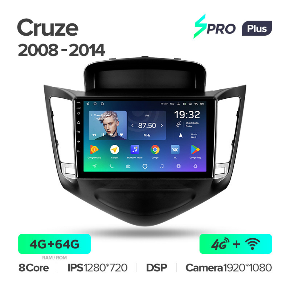 Teyes SPRO Plus 9" для Chevrolet Cruze 2008-2014