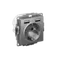 Розетка с USB A+A с заземлением и защитными шторками Systeme Electric AtlasDesign Сталь ATN000930
