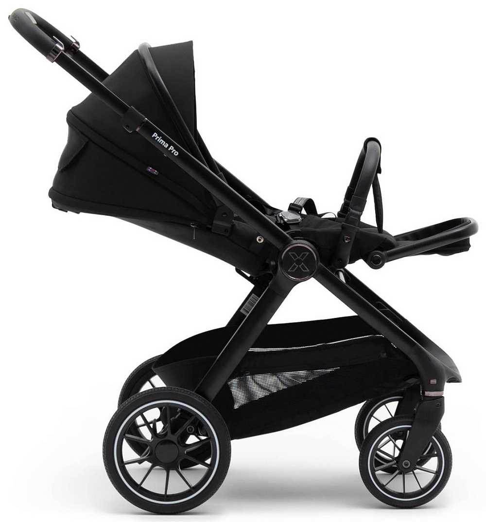 Коляска Agex Prima Pro 3 в 1 с автокреслом i-Safe S Grey APP626 Black (Черный)