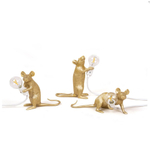 Настольный дизайнерский светильник  Mouse от Seletti (золотой)