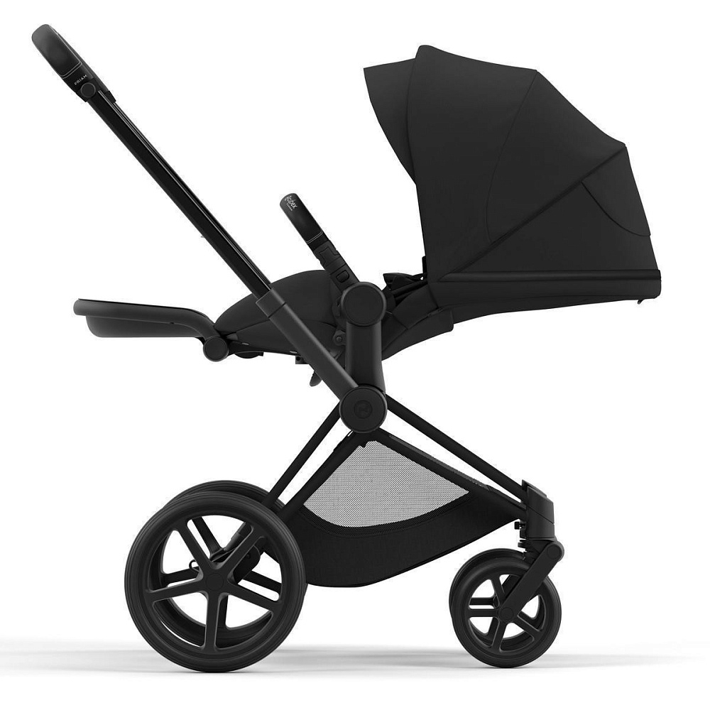 Коляска Cybex Priam IV Matt Black complete Cloud T Cozy Beige Plus Base T 4 в 1 Sepia Black