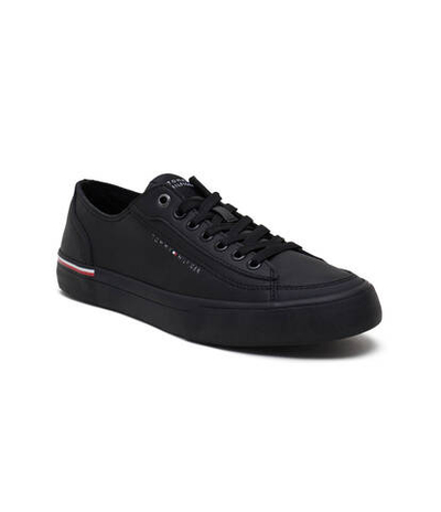 Кожаные кроссовки Tommy Hilfiger - черный(FM0FM04953)