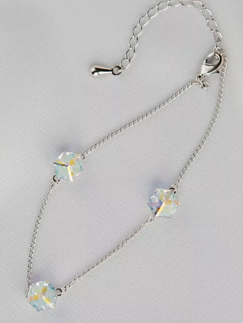 Браслет Миражи с кристаллами-хамелеонами Swarovski