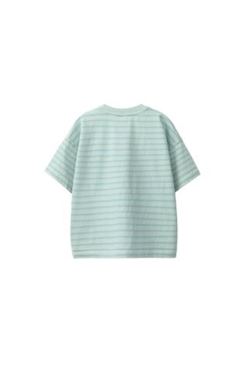ZARA ФУТБОЛКА В ПОЛОСКУ, СИНИЙ/БЕЛЫЙ
