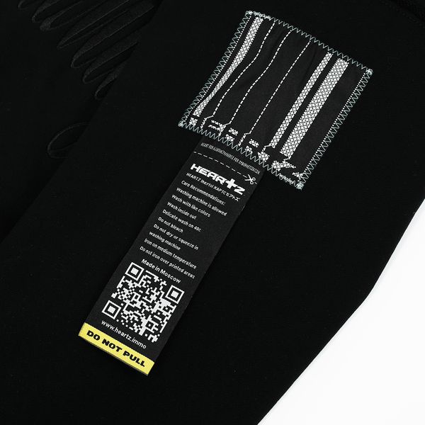 Худи Технопессимизм Heavycotton Embroided Blackout черный - фото 4