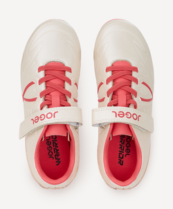 Бутсы футбольные JOGEL Warrior FG Talant KIDS, бежевый/ розовый