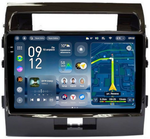 Магнитола для Toyota Land Cruiser 200 2007-2015 (экран климата внизу) - Teyes CC4-PRO монитор 10.36" 2K QLED на Android 13, Быстрейшая, Snapdragon 778G, ИИ, CarPlay, DSP, 4G SIM-слот