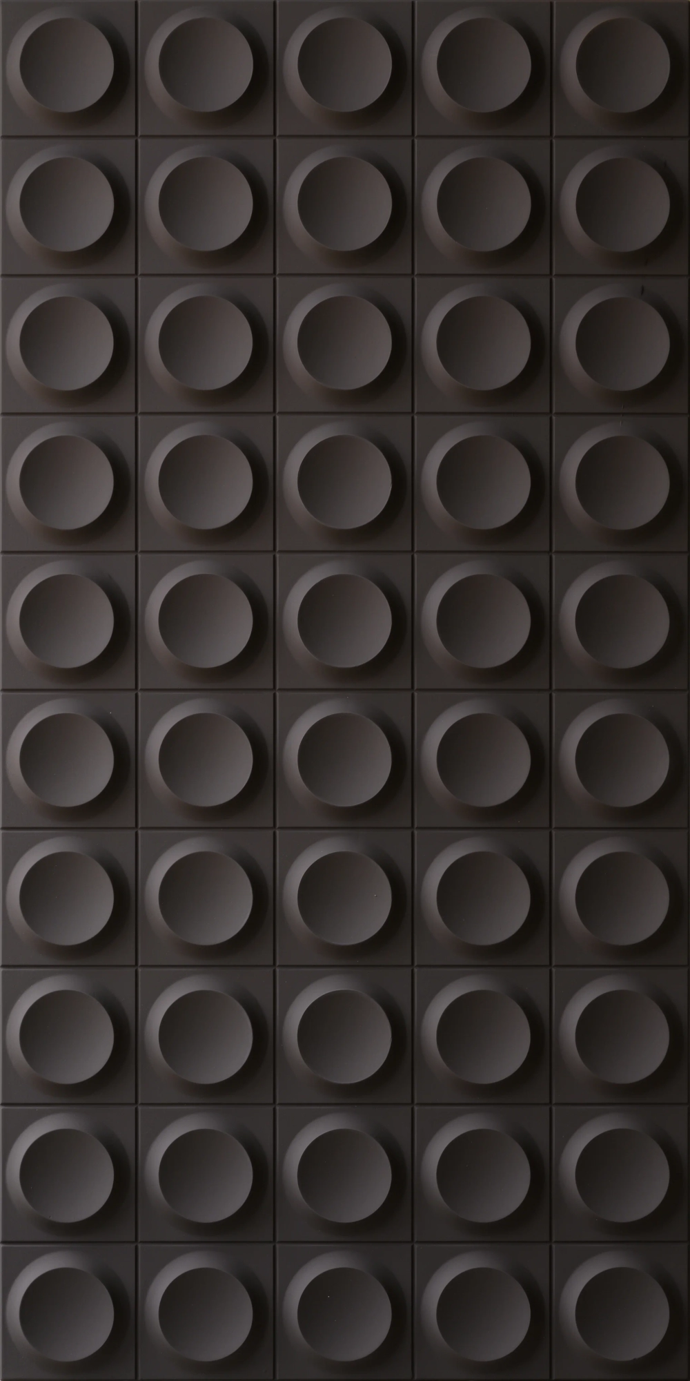 ЗД полиуретановая панель Круг Маленький, ХЛ-05, Черный / 3D PU STONE PANEL HL-05, 1200х600 мм;