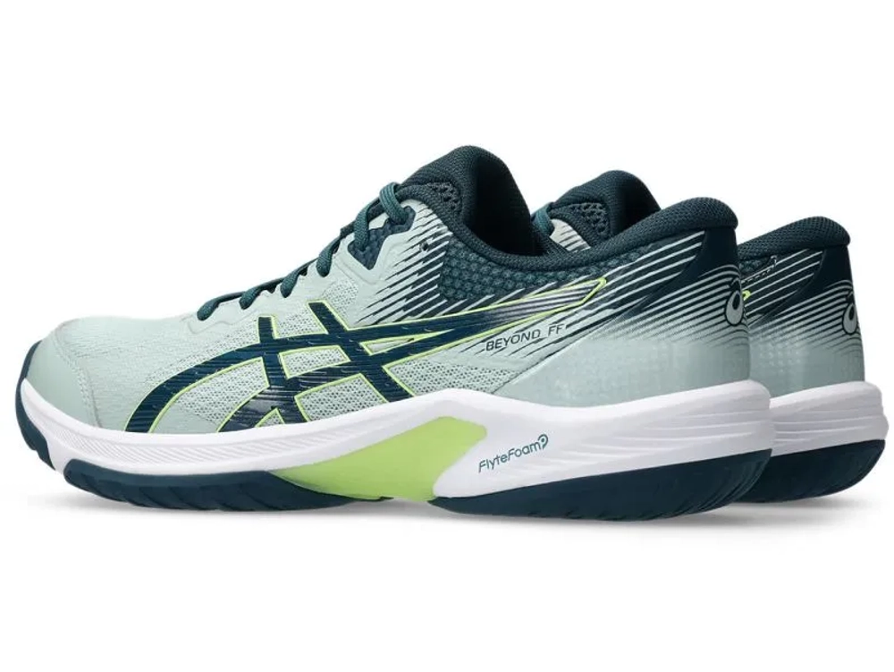 Мужские кроссовки для сквоша/бадминтона Asics Beyond FF - lichen rock/tranquil teal