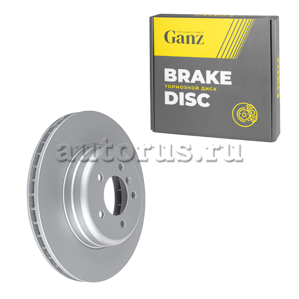 Диск тормозной передний с покрытием для BMW E60 530/545/530D 7 /(03-) E65/E66 745/760/740D GANZ GIJ10447