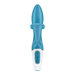 Нереалистичный вибратор Satisfyer Embrace me бирюзовый 21,2 см