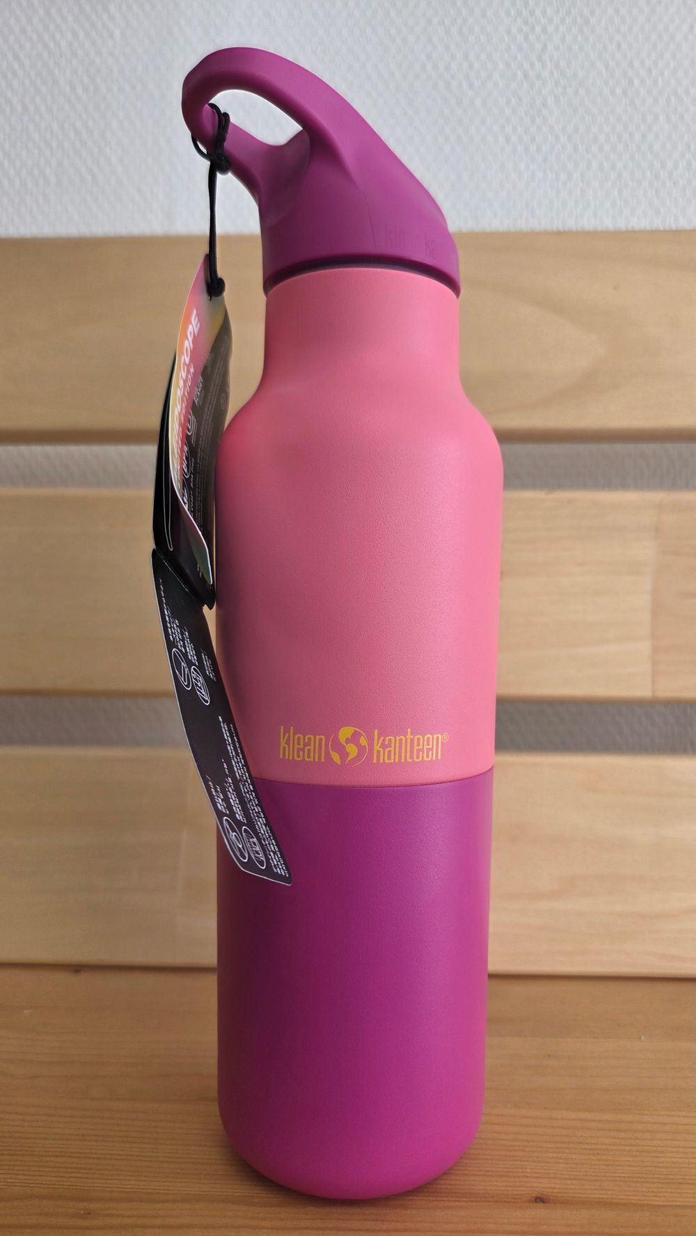 Термобутылка Klean Kanteen Rise Vac Classic Flip Sport 16oz (473 мл) Pink Lemonade Kaleidoscope (потертость)