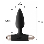 Анальный стимулятор 11см с вибрацией Lola Games Spice it up New Edition Glory Black 8015-01lola