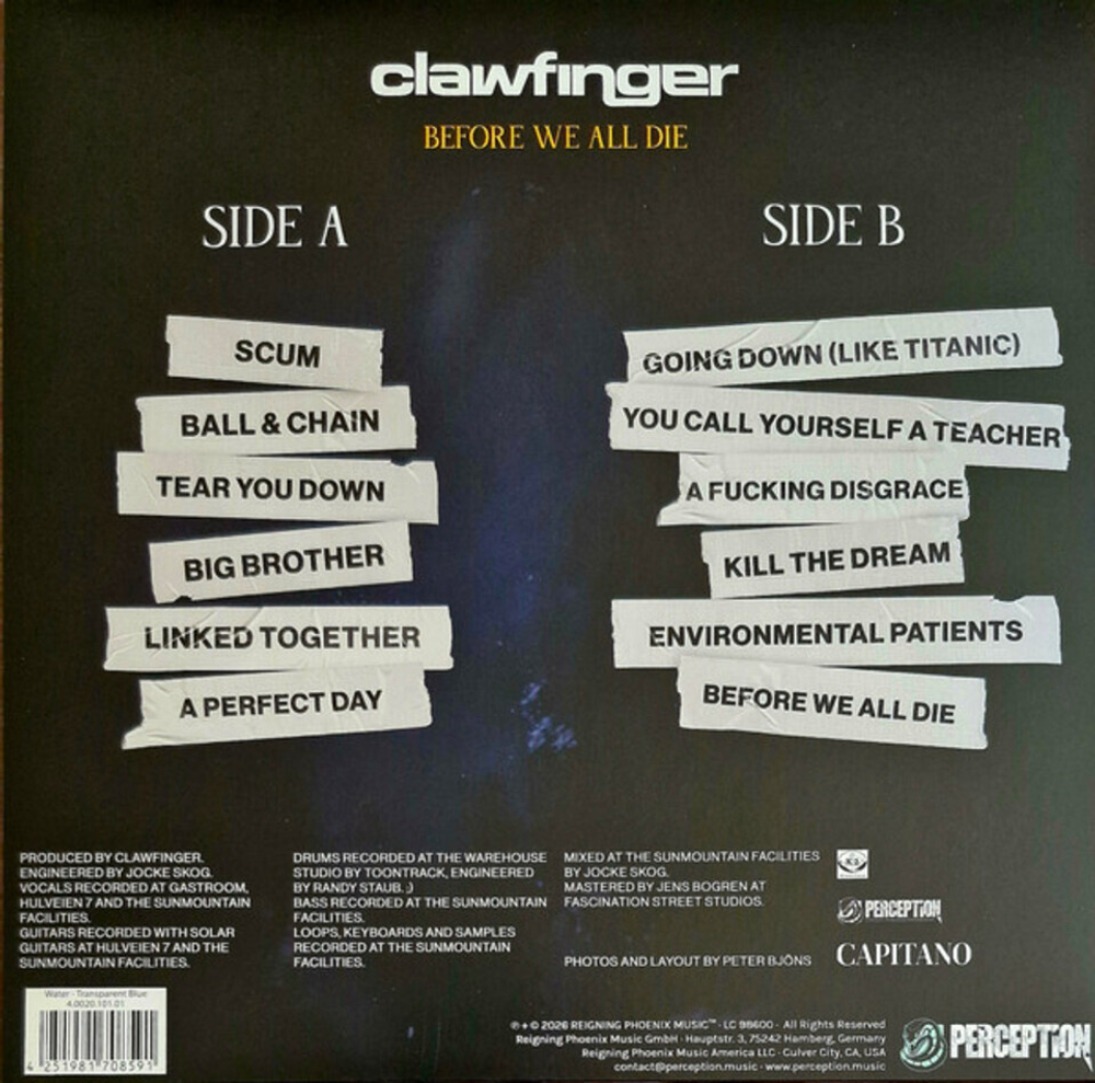 Clawfinger / Before We All Die (Limited Edition)(Coloured Vinyl)(LP)