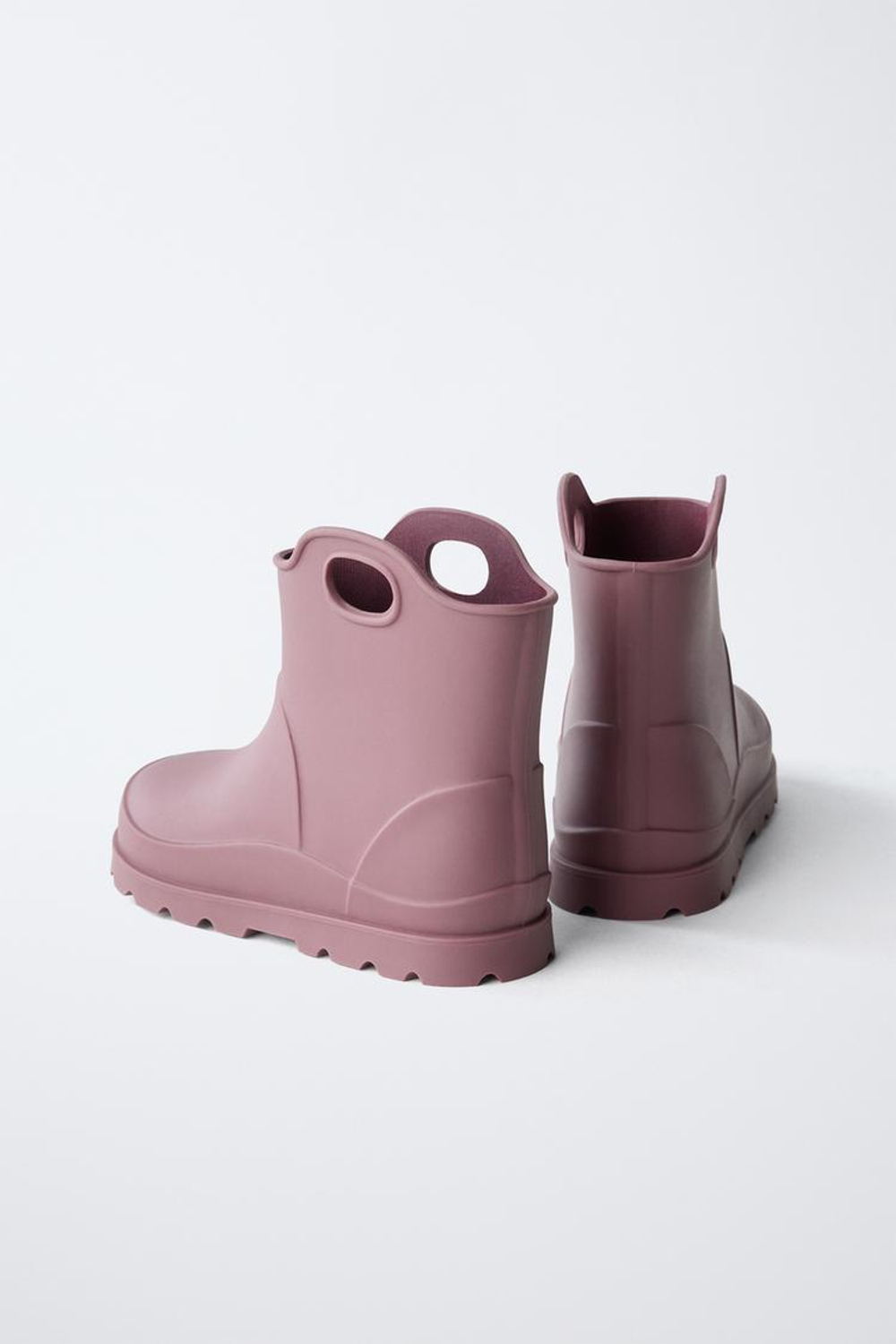 ZARA РЕЗИНОВЫЕ САПОГИ, РОЗОВЫЙ