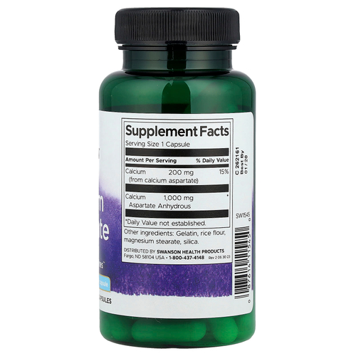 Swanson Vitamins, Аспартат кальция, 60 капсул